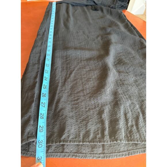 Mustard Seed Black Wide Leg Palazzo Pants Shirred High Waist Tassel M - Picture 5 of 7